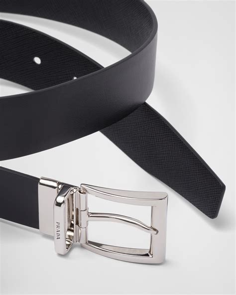 prada belt saffiano|Prada saffiano leather belt.